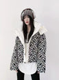 Printed Hooded Down Jacket Women's Short