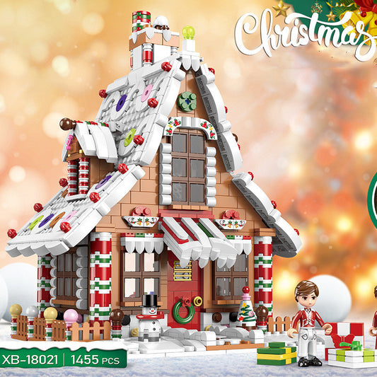 18020 Christmas Castle Music Box Building Block Toys