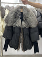 Slimming Loose Temperament Western Style Down Fur Coat