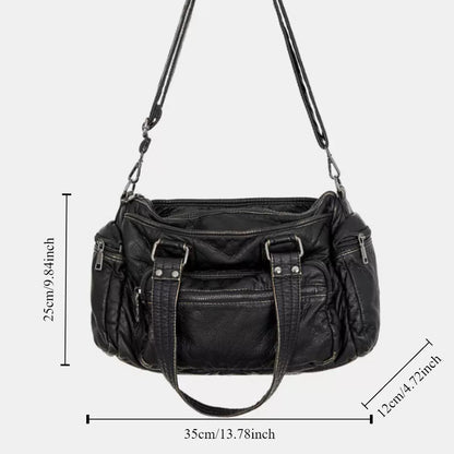 Women's Soft Leather Retro Trendy Crossbody Bag