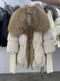 Slimming Loose Temperament Western Style Down Fur Coat