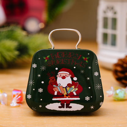 Christmas Decoration Supplies Tinplate Handbag Candy Box