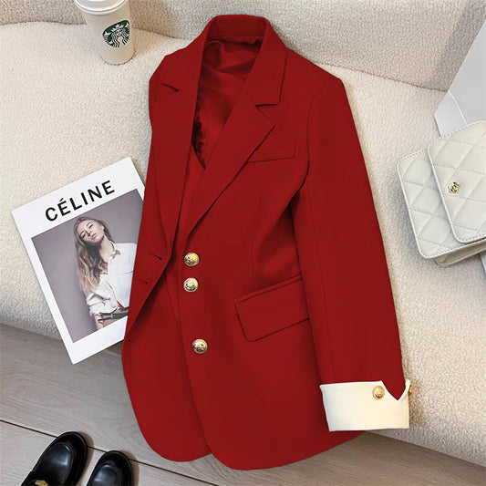 Spring And Autumn New Multi-color Fashion Temperament Coat