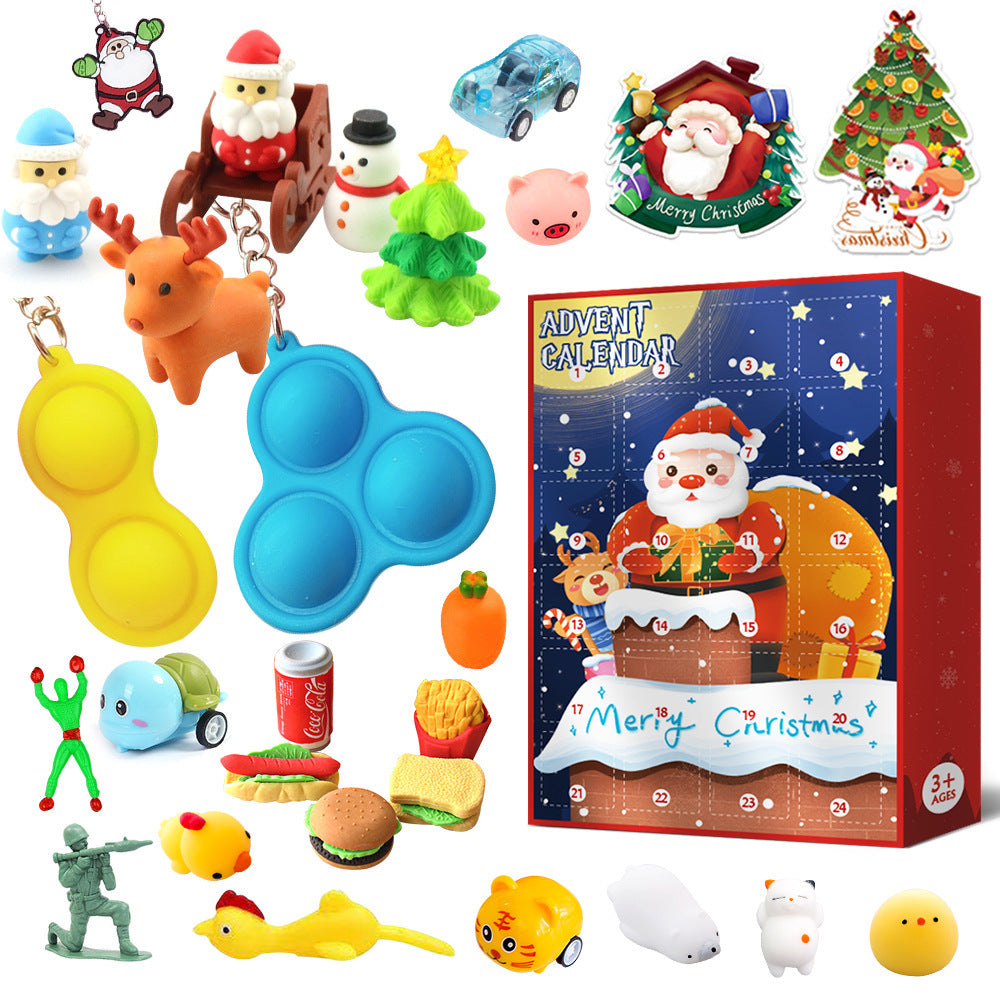 Christmas Blind Box Countdown Surprise Dismantling Toy Set