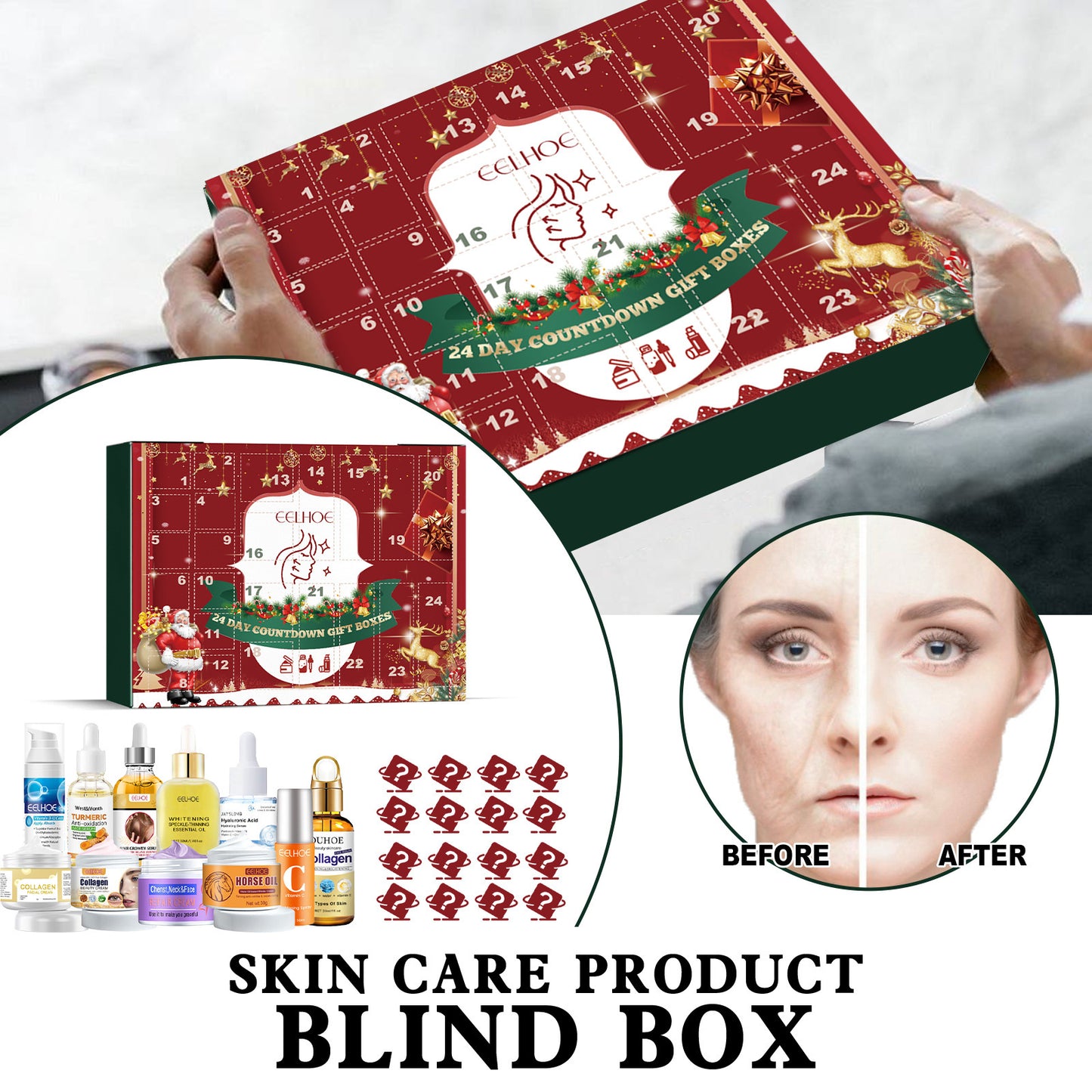 Christmas Beauty Skin Care Blind Box Nourishing Moisturizing Whitening Skin