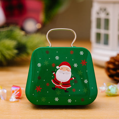 Christmas Decoration Supplies Tinplate Handbag Candy Box