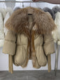 Slimming Loose Temperament Western Style Down Fur Coat