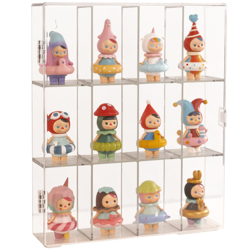 Blind Box Storage Display Rack Bubble Matt Hand Doll Acrylic Dust Cabinet Doll Hanging On The Wall