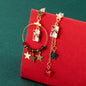 New European And American Christmas Series Ring Cane Gift Box Alloy Pendant Earrings