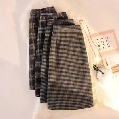 Plaid Skirt For Women Spring And Autumn