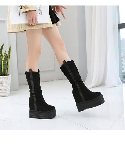 Women's Shoes With Increased Martin Boots