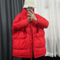 Women's Mid-length Hooded Loose Thick White Duck Down Winter Coat