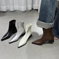 Female Boots Fashion Chunky Heel Skinny Martin Boots