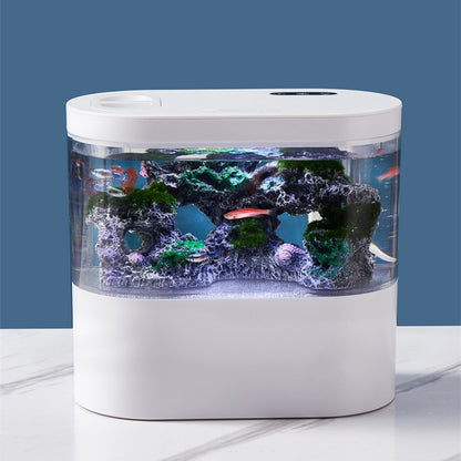 Aquarium Ecological Landscape Desktop Self-circulation Mini Small Change Water Household Fish Tank