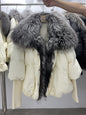 Slimming Loose Temperament Western Style Down Fur Coat