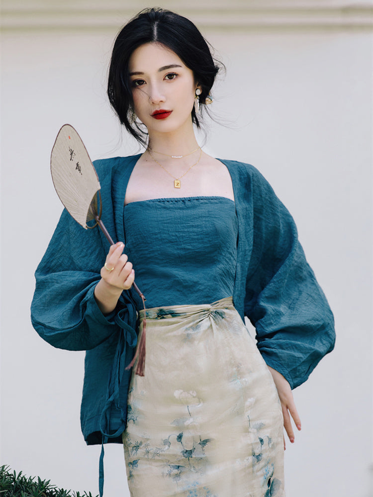 Women's Hanfu Element Three Piece Dress