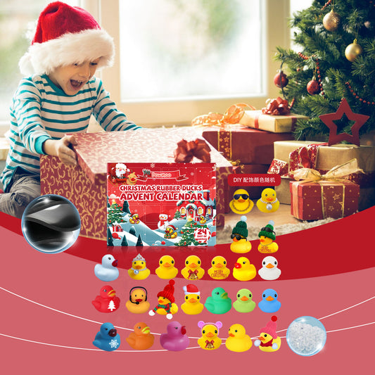 24 Grid Christmas Advent Rubber Duck Blind Box