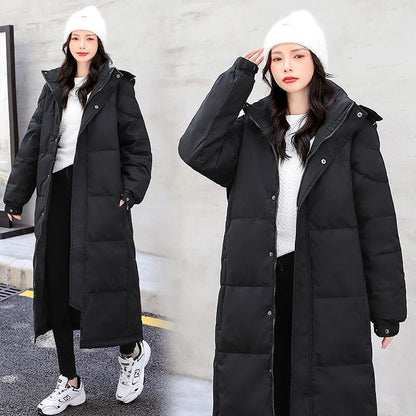 Winter Print Warm And Trendy Down Cotton-padded Coat For Women