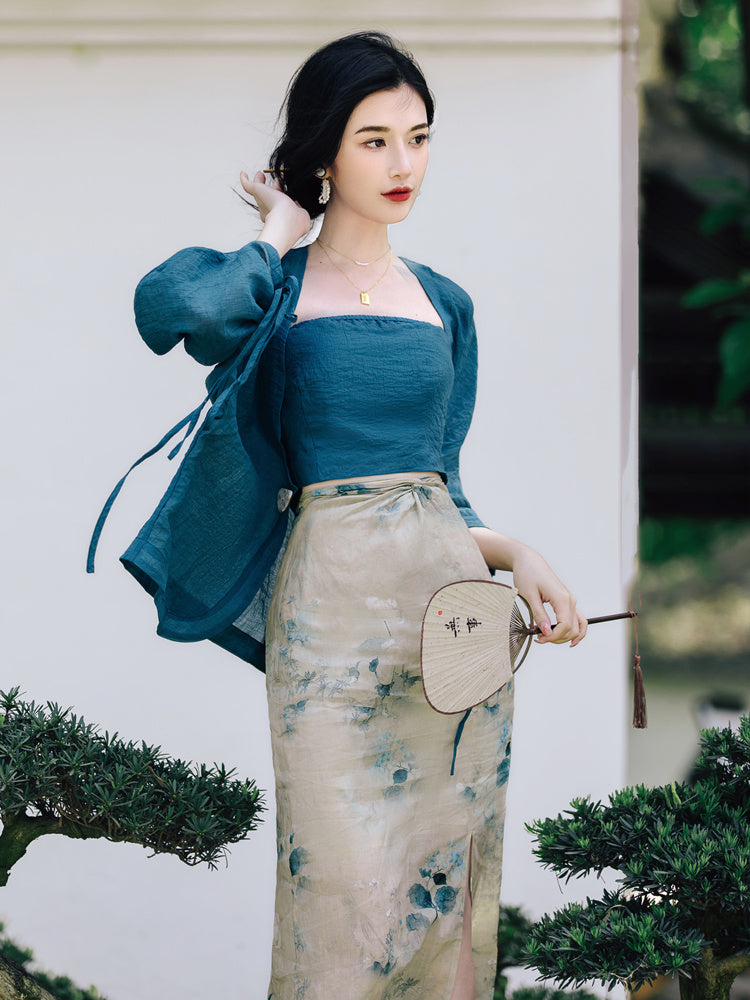 Women's Hanfu Element Three Piece Dress